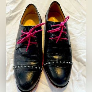 Cole Haan Leather oxfords wingtips spiked! Size 7.5B